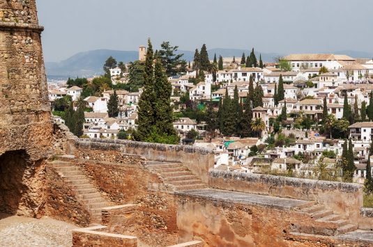 Vistas del Albaicín en Granada